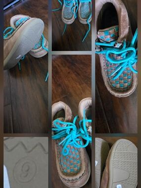 Blazin Roxx Brown Suede Sneakers with Teal Accents